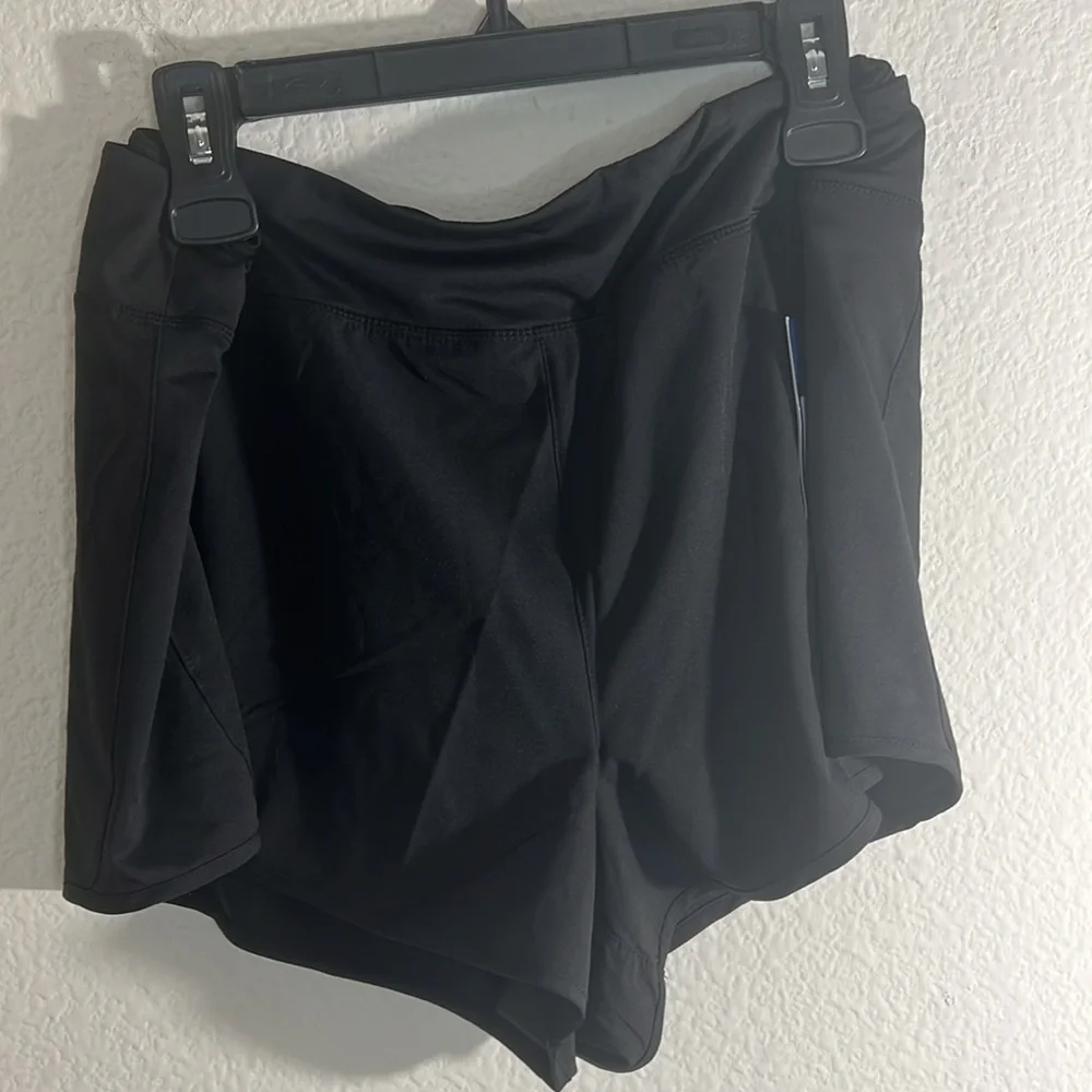 XL REEBOK women’s Bravo Vector Short Black Inside Pocket athletic Shorts
